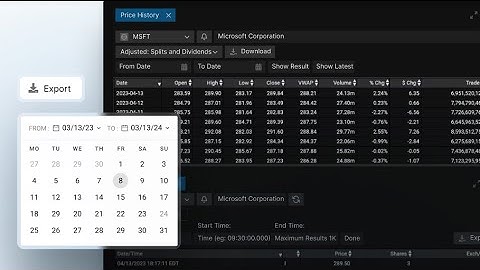 Quotestream - How to use the History Module