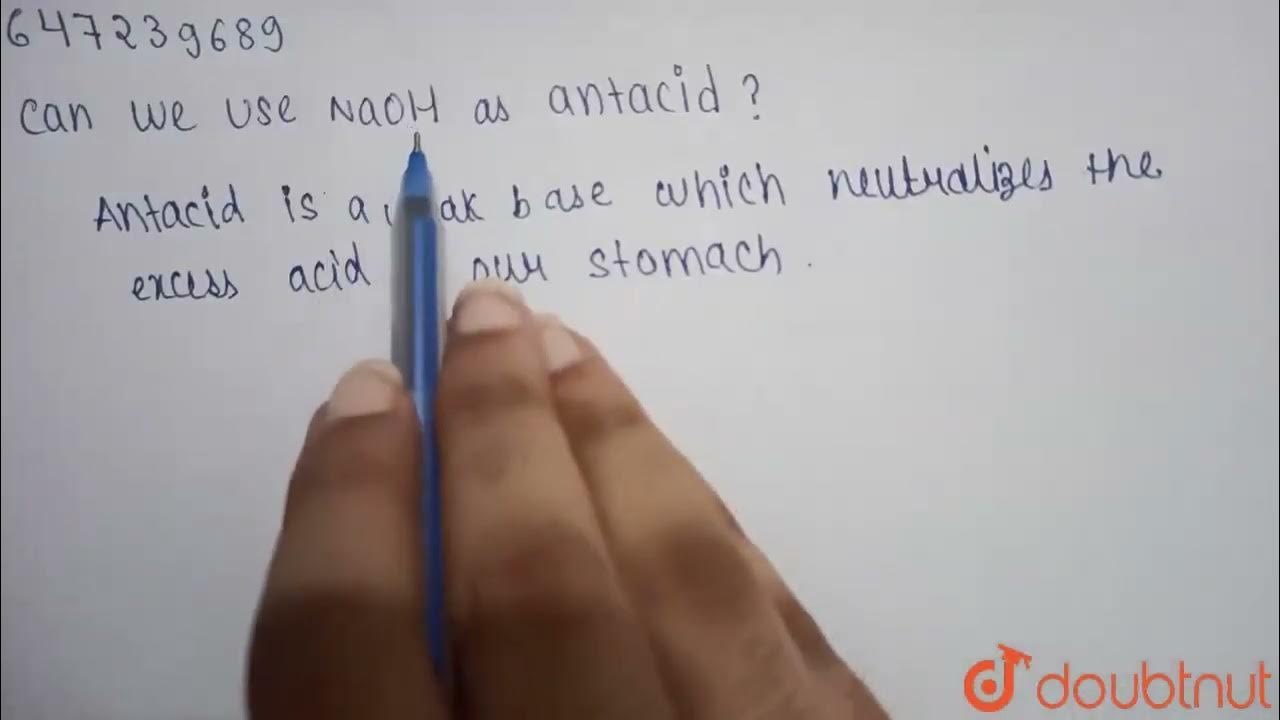 Can we use NaOHas antacid ? CLASS 10 ACIDS , BASES AND SALTS