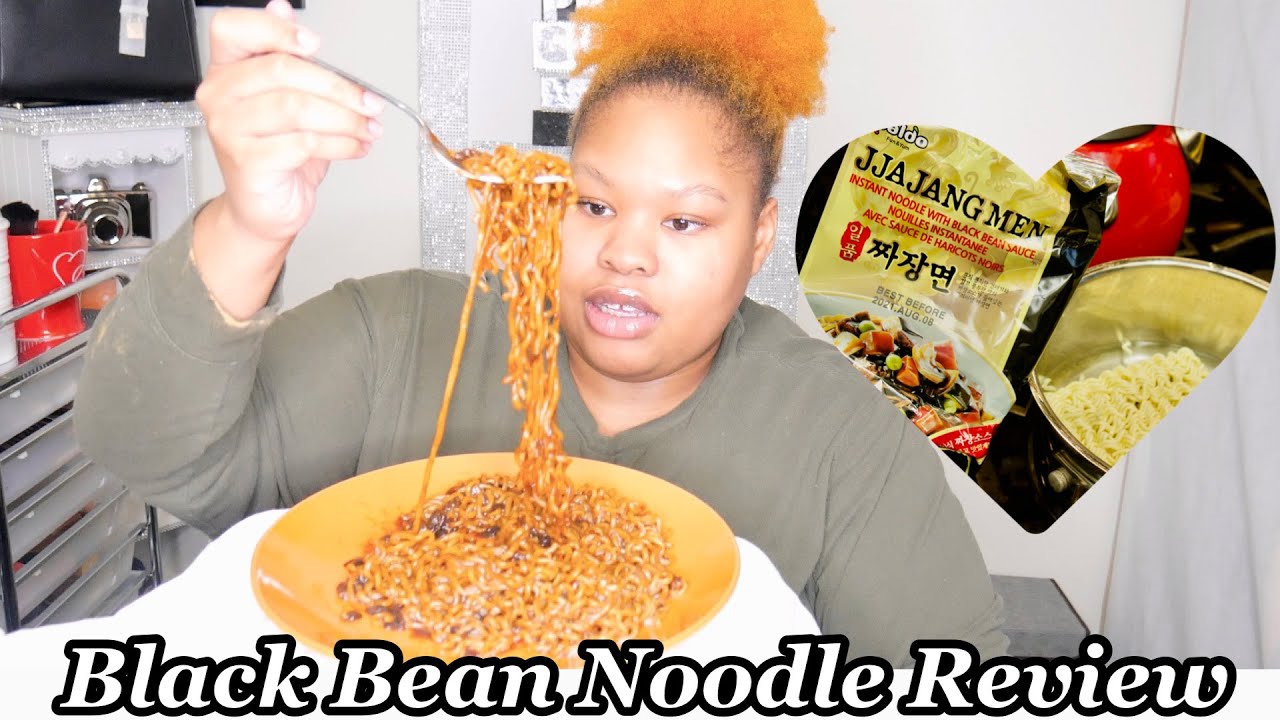 Jjajangmyeon Black Bean Noodles Korean Food Mukbang 2021 YouTube