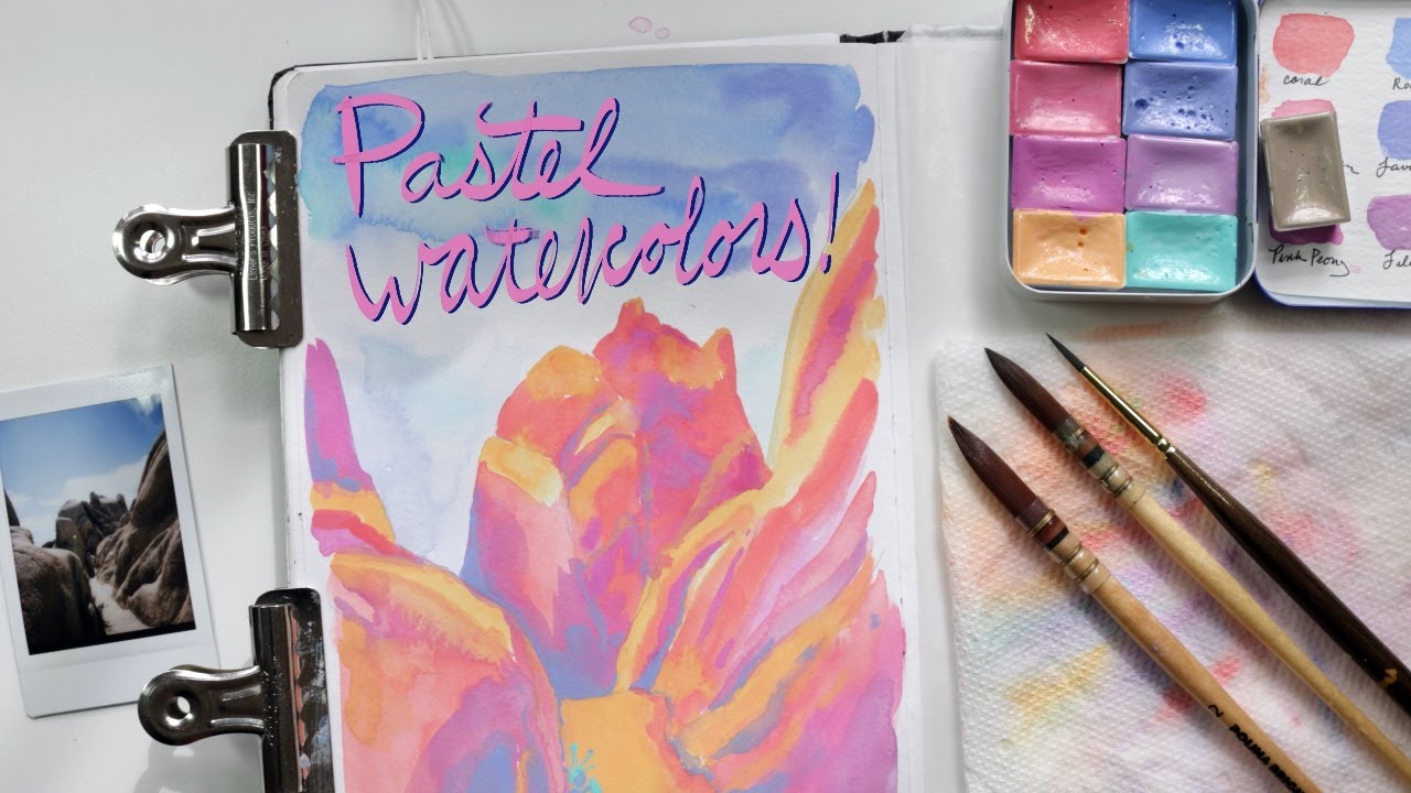 I Tried Pastel Watercolors! White Nights Watercolours Review 