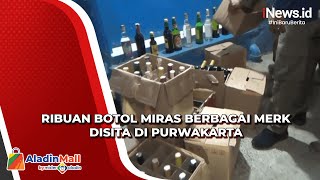 Razia Jelang Nataru, Petugas Sita Ribuan Botol Miras Berbagai Merk di Purwakarta