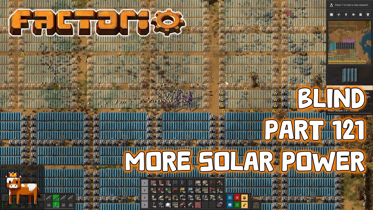 Idiot Plays Factorio - Part 121: More Solar Power - YouTube