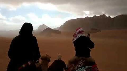 Camel ride in Wadi Rum Jordan