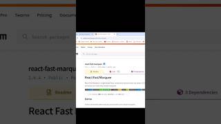 Marquee Using React #react #shorts  #subscribe