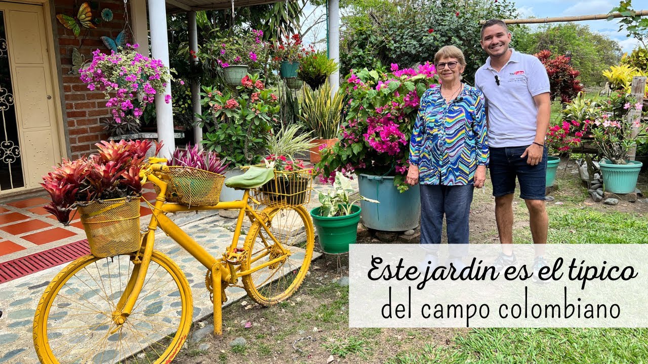 Este es el TÍPICO JARDÍN DEL CAMPO COLOMBIANO | Jardines llenos de historias