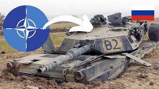 Captured NATO Tanks Dumped in a Russian Field - Tank Abrams Destroyed