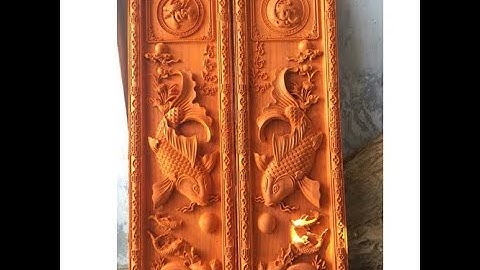 Bộ tranh cá gỗ hương dát vàng siêu vip