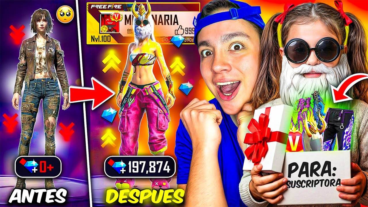 CONVIERTO DE POBRE A MILLONARIA LA CUENTA DE UNA NIÑA😍🤑!
