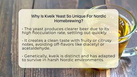 Why Is Kveik Yeast So Unique For Nordic Homebrewing? - The Pint Guy