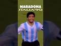 Diego Maradona en el mundial de #Italia90 #seleccionargentina