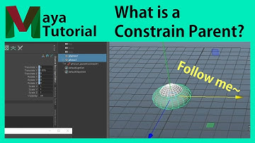 [Maya tutorial] What is a Constrain Parent? (Easy to follow) - Subtitles