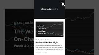 Glassnode Insights, análise onchain do bitcoin. #bitcoin #onchain