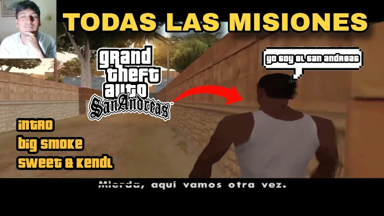 🔥GTA San Andreas (PC) | Misión #1 Intro,  Big Smoke, Sweet y Kendl