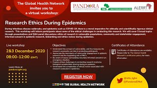 PANDORA: Day 1: Research ethics during epidemics