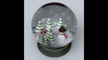 Snowglobe (Animated) 3D model from CGTrader.com