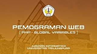 Pemograman Web - PHP Global Variables