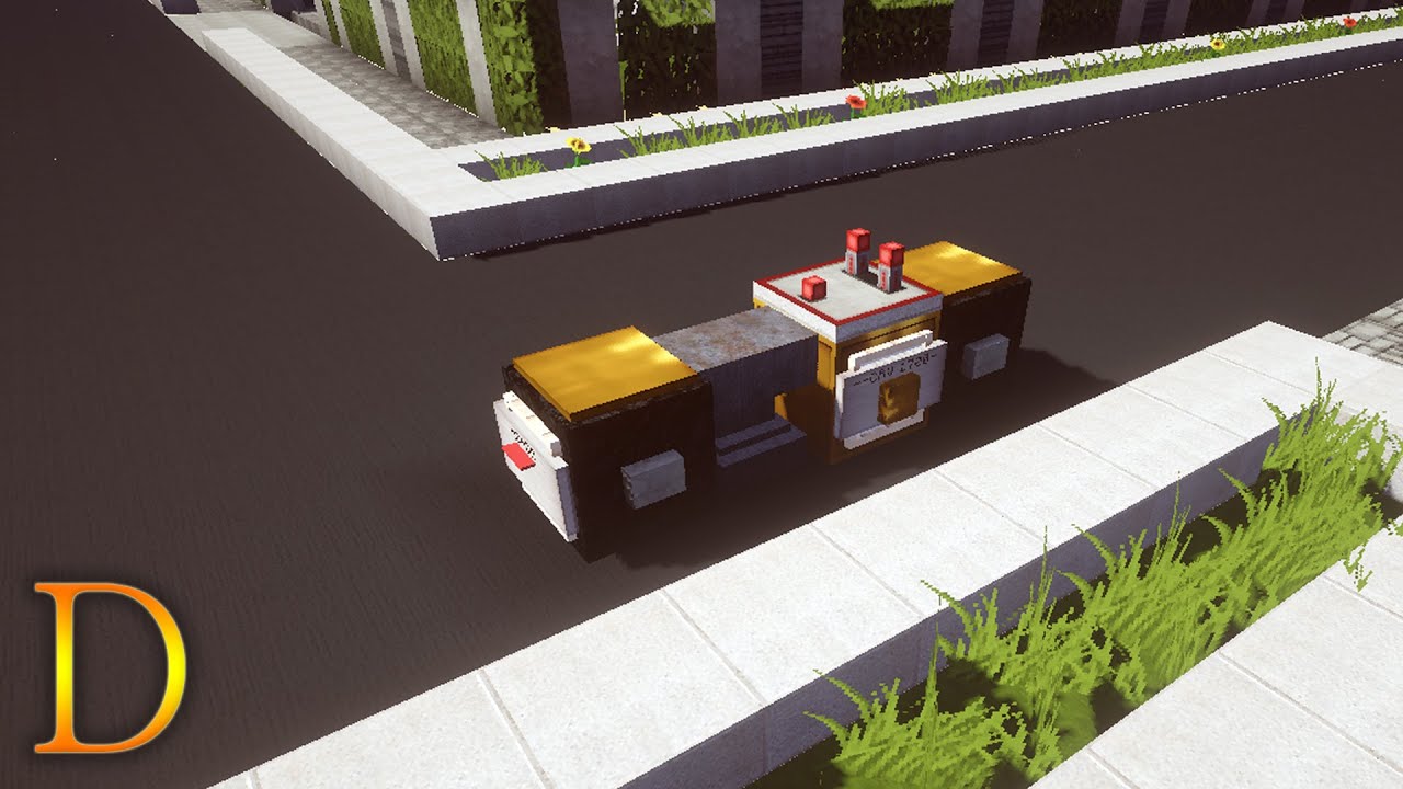 MINECRAFT POJAZDY - Jak zrobić sportowy motocykl. - YouTube