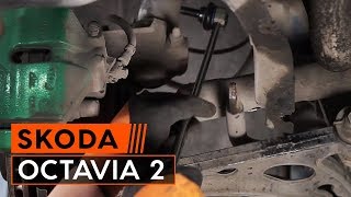 Kā mainīties aizmugurē kreisais Savienotājstienis SKODA OCTAVIA: video pamācības