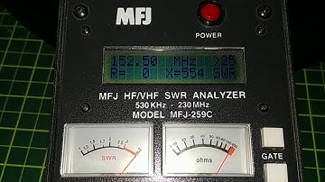 MFJ-259C Analyzer Meters and SWR Maxed