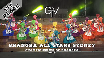 Bhangra All Stars Sydney - First Place @ Championships of Bhangra 2019