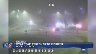SWAT Team responds to incident at Rock County Park N Ride