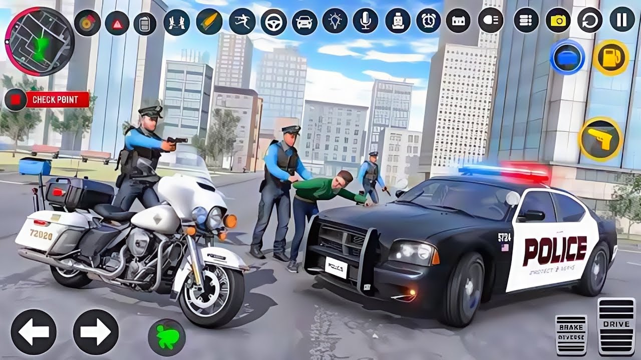 🚓 Experience the thrill of being a real cop in Police Car Chase Simulator 3D! Drive through busy cit
