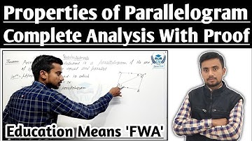 A Quadrilateral is a Parallelogram, if its one pair of opposite sides are equal and parallel