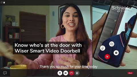 Wiser Smart Home Video Doorbell by Schneider Electric