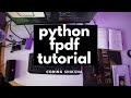 Python 3 FPDF Library Example to Convert Raw Text and Text File to PDF Full Tutorial For Beginners