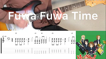 K-ON! - Fuwa Fuwa Time (guitar cover with tabs & chords)