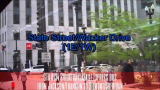 CTA #134 Stockton/LaSalle Express bus from Jackson/Franklin to Belmont/Sheridan (04-30-16)