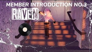 Member Introduction No3 raven