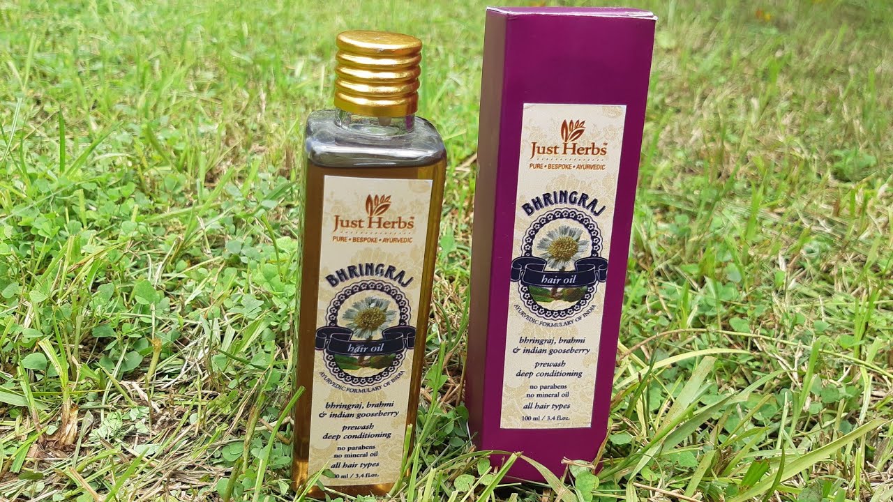 just herbs bhringraj hair oil review, रुखे बालों को चमकदार रेशमी लंबा