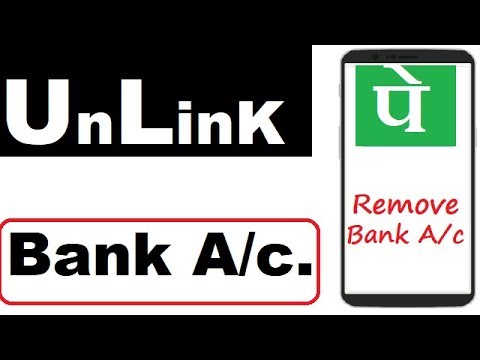 bank account unlink