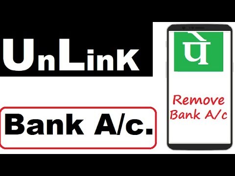 Unlink Bank Account from Phonepe | How to Remove Bank Account from
