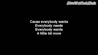 Three Days Grace - One Too Many | Lyrics on screen | HD