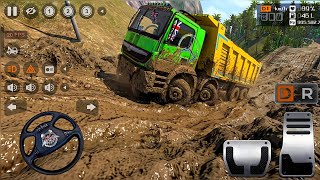 HEAVY 12 WHEELS BHARAT BENZ TRUCK IN EXTREMELY OFF-ROAD | BUS SIMULATOR INDONESIA  screenshot 2