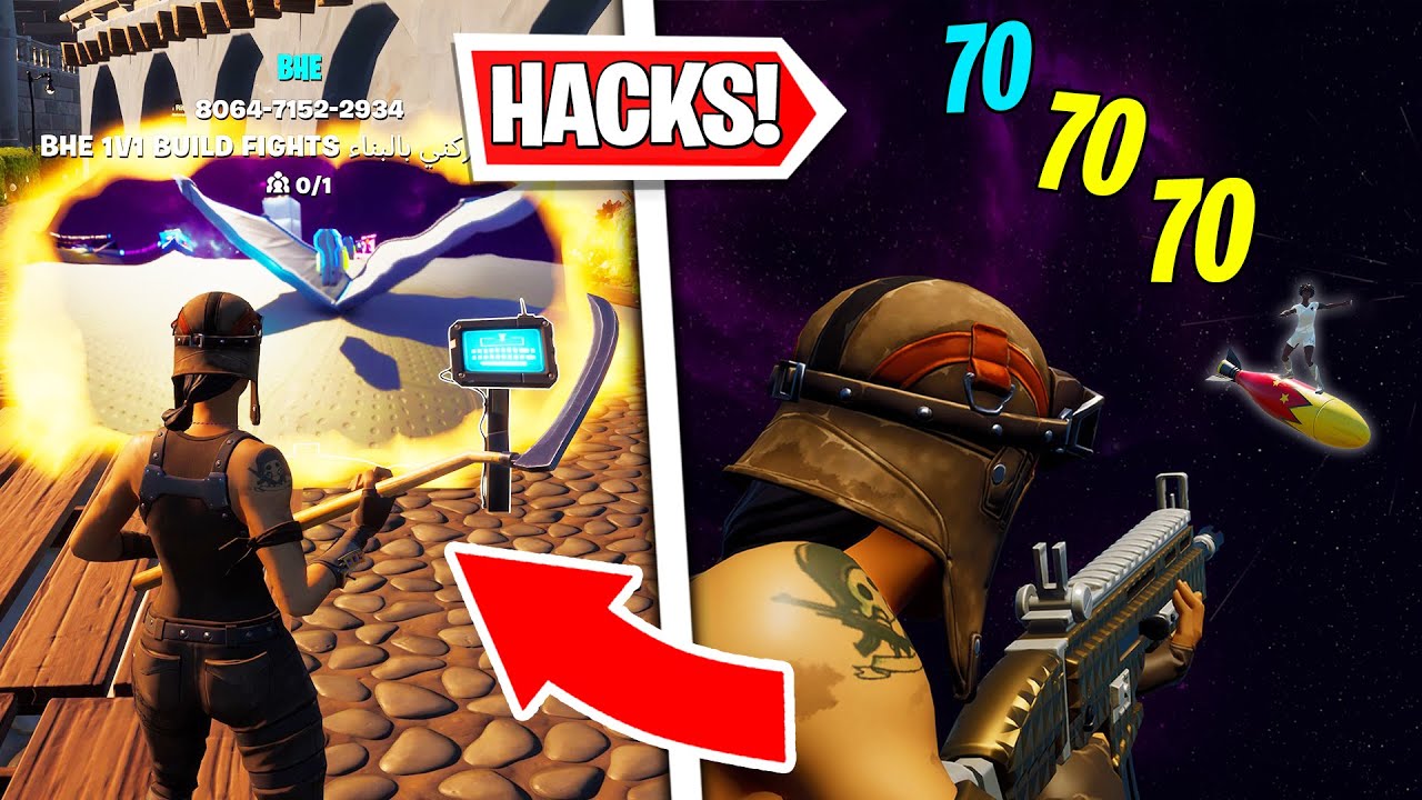 How To Get Hacks In Bhe 1v1 Build Fights Fortnite Creative Youtube