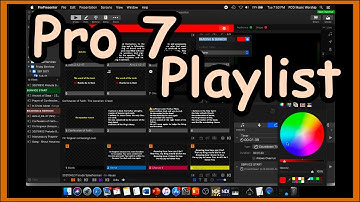 How to make a playlist on propresenter 7
