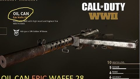 "NEW" OIL CAN - EPIC WAFFE 28 VARIANT (Call of Duty WWII)