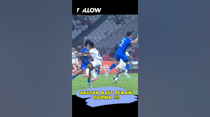 Sikutan Pemain Filipina Berbahaya #football