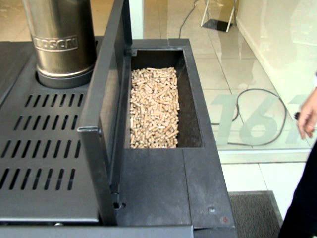 Funcionamiento calefactor Pellet - YouTube