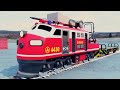 Lego Fire Fighter Train cartoon - Lego Fire Train - Choo choo train kids videos
