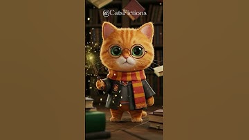 Furry Pawter and The Hairy Sorcerer’s Stone 🧙🐱 #cat #cuteanimal #ai #aicat #funny #aiartist #cutecat