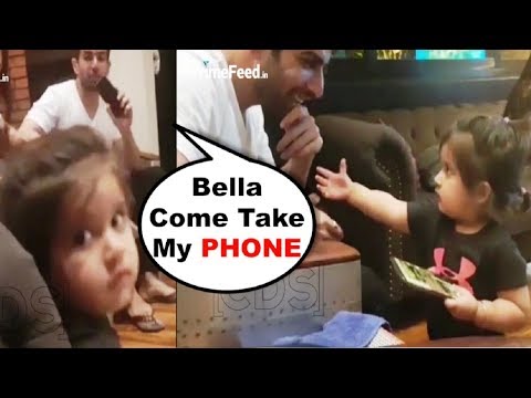 karanvir-bohra-daughter-bella-trying-hard-to-take-jay-bhanushali-phone-|-funny-video