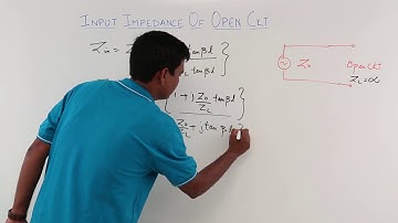Input Impedance of Open Circuit