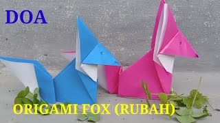 Cara Membuat Origami Rubah 🦊 FOX @demoorigamiart