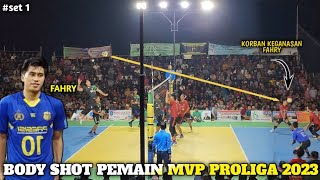 Download lagu BAHAYA❗️BodyShot FAHRY SEPTIAN MVP Proliga Di Balas Kontan Spike Njedug RIVAN NURMULKI King Of Asean