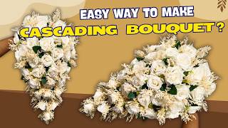 DIY Cascading Bridal Bouquet Tutorial for BudgetFriendly Weddings 2024