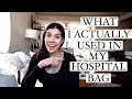 What I ACTUALLY Used In My Hospital Bag! 2020